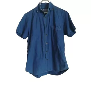 Blue Blue japan Aizome indigo short shirts Size 1 - Picture 1 of 18