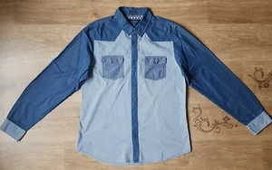 Men's GUESS Western Slim Fit Denim Shirt, Size L, VGC ! - Picture 1 of 7