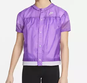 NWT Nike Air Girls' Wind Runner Short-Sleeve Jacket SIZE XL - Picture 1 of 5