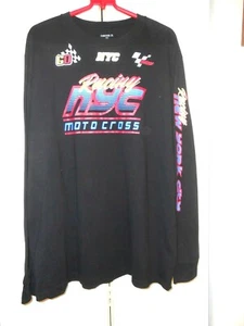 FOREVER 21--TEE SHIRT--MULTI COLORS WITH NYC/ MOTO CROSS/ RACING/ + LETTERS---XL - Picture 1 of 1