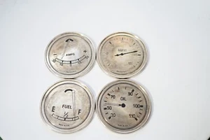Silver Plated Fuel Meter Gas Tank AMPS Drink Coaster Godinger Silver Art Cars - Picture 1 of 8