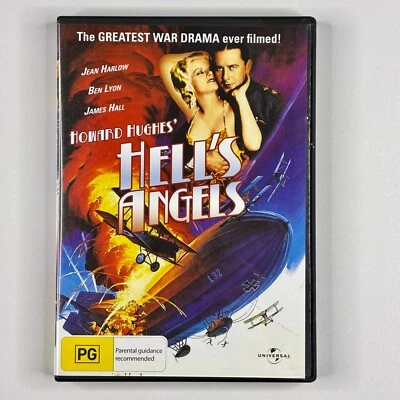 Hell's Angels DVD Region 4 PAL Tracked Postage 1930 Jean Harlow James Hall Lyon - image 1 of 4