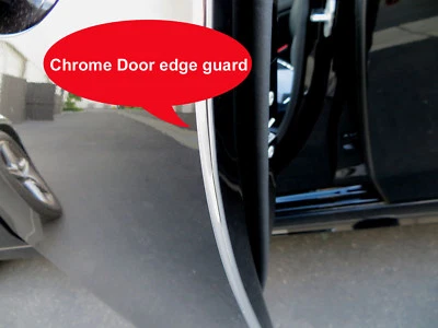 Protector de borde de puerta cromado Saturno Fit 2002-2010 Kit de 4 piezas Foto 1 de 3