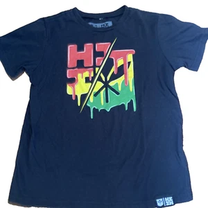 T-shirt bambino Hawaii Finest rosso giallo verde vernice goccia Mei 2021 taglia M - Foto 1 di 16