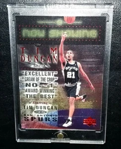 TIM DUNCAN UPPER DECK NOW SHOWING RARE INSERT CARD SPURS HOF - Picture 1 of 3