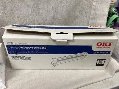 Genuine Okidata 42918104 Black Image Drum Cartridge C9600/9650/9800/9850 - Image 1 of 4