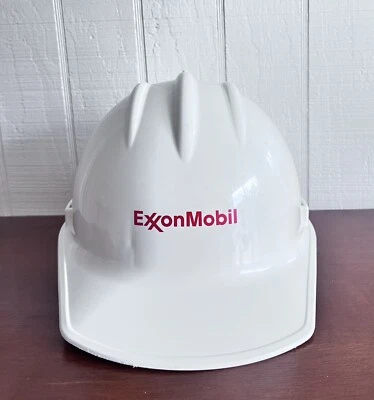 Casco De Colección Exxon Bullard Casco ANSI-Z89.1-2003 Tipo I Clase E y G Blanco Foto 1 de 4