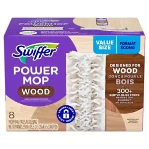 Swiffer Power Mop Microfibra Limpieza Piso Madera Mopeador Almohadillas Recambios (8 unidades) - Imagen 1 de 10