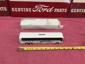 Prevost Grey Hound Bus with Decals Dealer Promo Piggybank #191723 NITB - Picture 1 of 9
