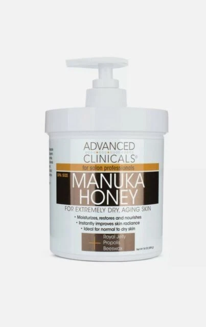 Advanced Clinicals Manuka Honey Moisturizing Skin Lotion Daily Use - 16 oz