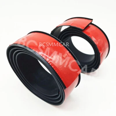 Tira protectora de arco de rueda de coche de 50 mm de ancho para guardabarros moldura llamaradas moldura negro Foto 1 de 4