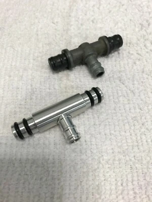 Kawasaki Carb Fuel  Center Tee, Pipe /Alum  KZ1000,KZ650,CSR,Police '78-'83 - Image 1 of 2