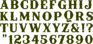 Chandelier Alphabet Quickutz Thin Metal Die Set NEW!  - Picture 1 of 5