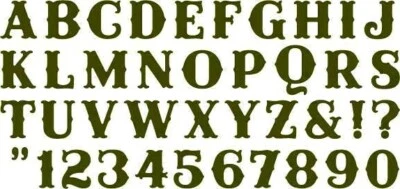 Chandelier Alphabet Quickutz Thin Metal Die Set NEW!  - Image 1 of 4