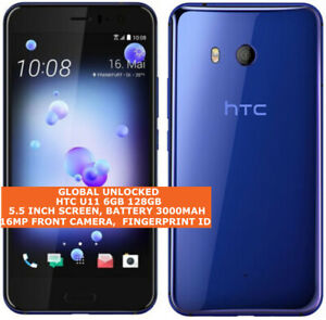 HTC U11 6gb 128gb Dual Sim Octa-Core 12mp Fingerprint 5.5" Android 4g Smartphone