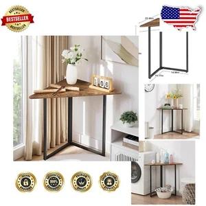 Compact Corner Storage Shelf with Steel Frame - Perfect for Small Spaces - Picture 1 of 9