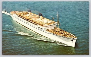 SS Lurline Matson Luxus Liner nicht verschickt Chrom Postkarte (C11) - Bild 1 von 2