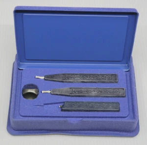 VINTAGE FRANKLIN MINT COLLECTORS SOCIETY SEAL RING & WAX SET IN BOX, MEMBER GIFT - Picture 1 of 6