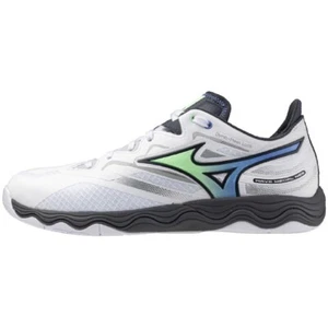 Mizuno 2025 Model Wave Medal NEO Table Tennis Shoes White × Green × Dark Gray - Picture 1 of 4