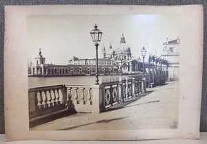 Antique Carlo Ponti Venezia Photo Public Garden Venice Santa Maria Della Salute - Picture 1 of 9