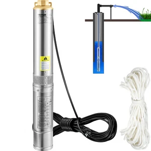 VEVOR Bomba de Agua Sumergible para Pozo de 750 W Acero Inoxidable 230 V 50 Hz - Imagen 1 de 12