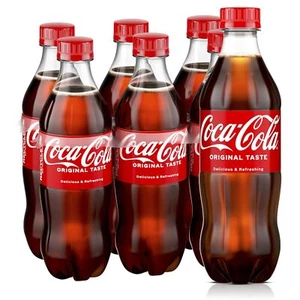 (6 Pack) Coca Cola Original Taste Coke Soda Drink, Delicious Refreshing, 16.9oz - Picture 1 of 7