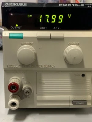 Kikusui Digital DC Regulated Power Supply Unit PMC18-2 (18VDC 2A) Used - Image 1 of 4