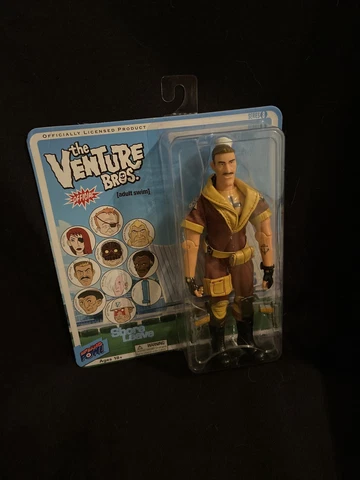 The Venture Bros. Shore Leave 8" Adult Swim Bif Bang Pow Series 8 New MOC Rare Cover