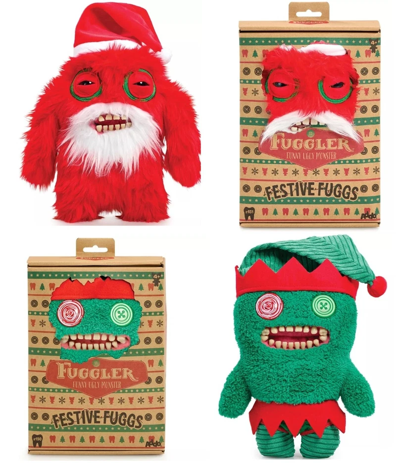 Fuggler Fuggs Festivo Babbo Natale o Elfo Natale Divertente Brutto Mostro