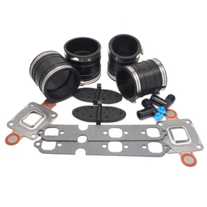Exhaust Manifold Kit For Mercruiser 4 INCH GM V6 S.B.DRY JOINT (2005-2010) - Picture 1 of 6
