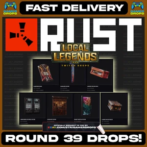 RUST Twitch Drops - RUST LEGENDS TWITCH DROPS - NEW 7/7 SKINS - RUSTORIA - MORE - Picture 1 of 1