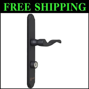 Classic Matte Black Mortise Keyed Lever Lock for Screen and Storm Doors - Picture 1 of 11