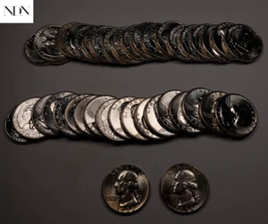 40x 1958 Washington Quarter Rollo - gema sin salida, sin precio base + + - 40 monedas - 90% plata #QR18 - Imagen 1 de 4