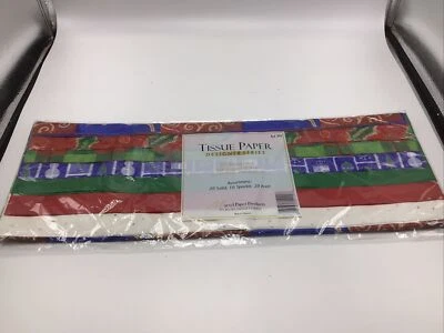 Marvel Tissue Paper Christmas Printed Holiday 50 Sheets 20"x20" Vintage NEW  - Image 1 of 4