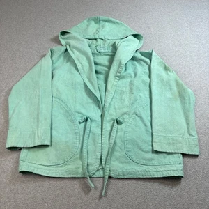 Pleasure Point Jacket Women Medium Hood Pockets Heavyweight Boho Lagenlook READ - Picture 1 of 11