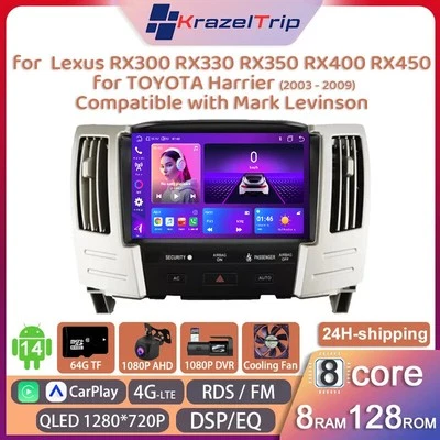 Car Radio for Lexus RX300 330 350 RX400 RX450 High Trim TOYOTA Harrier 2003-2009 - Image 1 of 4