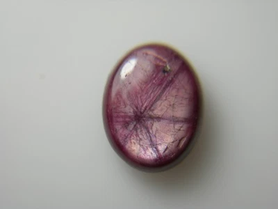 GIA 1.96ct UNHEATED TRAPICHE RUBY cab Natural Purplsh Red Kenya Fluorescent RARE - Image 1 of 4
