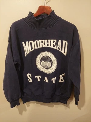 Sudadera azul vintage años 90 Moorhead State University talla grande College Jansport Foto 1 de 4