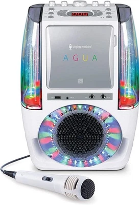 Singing Machine SML605W Water Fall Effect Light Show Karaoke Machine - White - Image 1 of 4