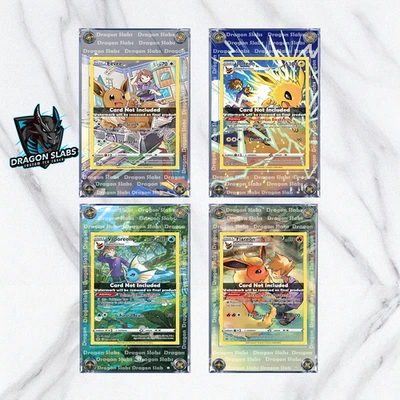 x4 Eevee Flareon Jolteon Vaporeon TG Brilliant Stars Extended Artwork Case - Image 1 of 4