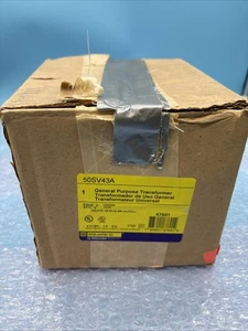 SQUARE D 50SV43A Transformer,120/240VAC,12/24VAC,50VA 2CN44 - Picture 1 of 4