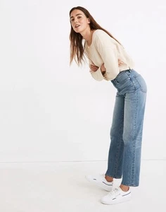 Madewell NWT The Perfect Vintage 90s Mom Straight Jean in Moultrie Wash Size 30 - Picture 1 of 18
