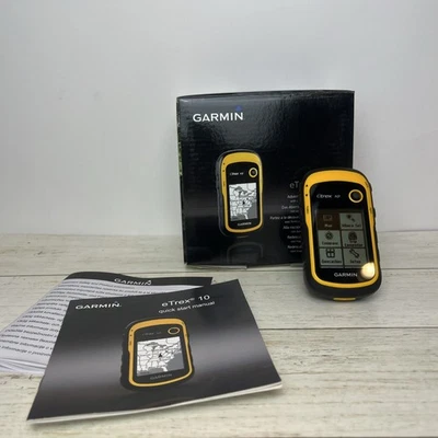 Garmin eTrex 10 2.2 inch Handheld GPS Receiver Complete - Tested & Works - Image 1 of 4