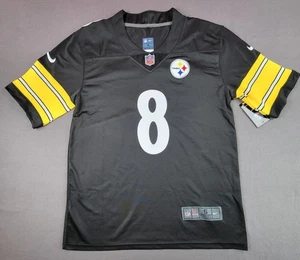 Camiseta deportiva de los Pittsburgh Steelers Kenny Pickett #8 para hombre pequeña negra NFL Nike On Field - Imagen 1 de 8