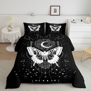 Kids Butterfly Comforter Set Twin Size Butterflies Print Bedding Set for Boys... - Bild 1 von 8