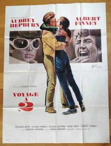 AUDREY HEPBURN Reise mit 2 Original Filmplakaten 160x120 cm  - Bild 1 von 1