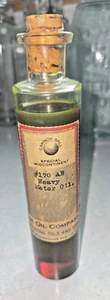 VTG CANNONBALL ROUSE OIL CO. Wichita Kansas Test bottle motor advertising sample - Picture 1 of 11