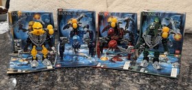 Bionicle Matoran of Mahri Nui Set of 4:  8929 , 8930 , 8931 , 8932 w/box&manuals