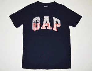 Camiseta Top Niños Talla 8 M GAP Niños Manga Corta Gráfico Logo EE. UU. Estrellas Rayas Usada en Excelente Condición - Imagen 1 de 2