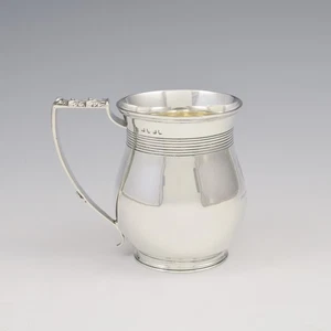 Lovely Georgian Silver 1/2 Pint Baluster Beer / Christening Mug Emes & Barnard - Picture 1 of 6